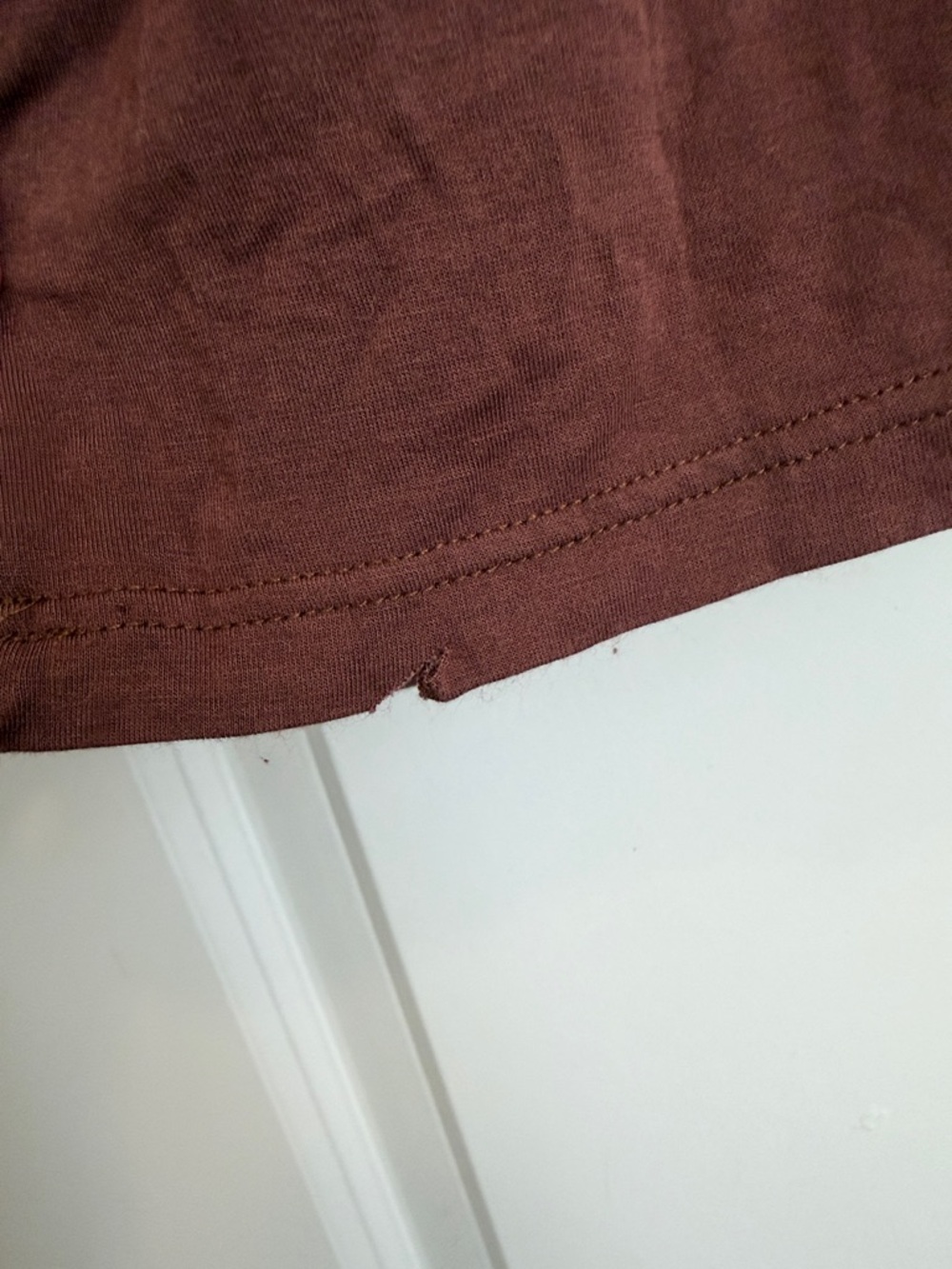 Women’s Wide-Leg Scarf top set in Deep Brown - Picture 3 of 5